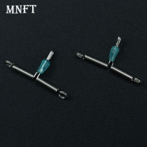 20Pcs Twisted Cross-Line Stainless Steel Fishing Line Space Bifurcation Fishing Balance Rigs Hooks Wire Arm T Shape Swivel