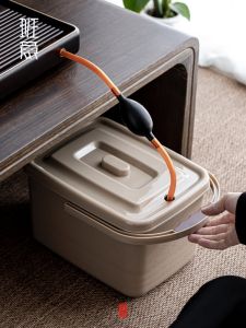 Xô Đựng Bã Trà Banyi Xô Nước Trà Bộ Đồ Trà Công Phu Phụ Kiện Trà Đạo Phụ Kiện Xô Nhỏ Loại Thấp Xô Thoát Nước Thùng Rác