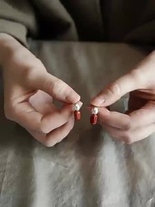 KAQI | Bông Tai Phong Cách Đá Tự Nhiên Bất Quy tắc Cổ Điển Trung Quốc