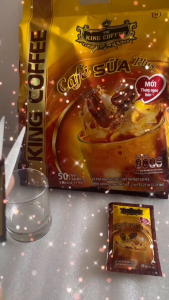 Cà Phê Sữa PLUS Hòa Tan 3IN1 TNI KING COFFEE 1kg - Túi 50 gói x 20g