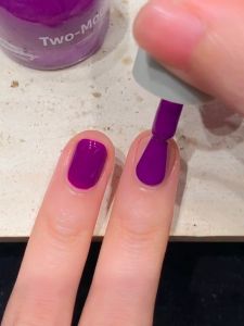 Quick Dry Water-Based Nail Polish Sweet Beetroot Purple Nail Art Two-Moons Tearable Fast Drying Nail Oil for Beauty Tools