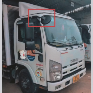 Gương cầu lồi chiếu mũi lỗ phi 25mm +gọng nhôm đúc phi 22mm gắn xe tải isuzu đầu vuông EX8 THACO HYUNDAI CÓ BÁN LẺ.