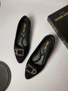 Futto.chic sepatuflatshoes wanita cantik bludru swit DD03