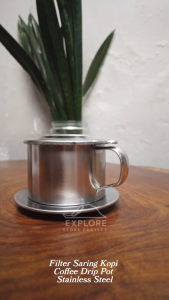 Explore Store Project - Filter Saring Kopi Coffee Drip Pot Stainless Steel