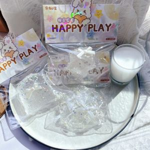 💕น่ารักสุดๆ💕ของเล่นบีบอุ้งเท้าแมวเป็นวุ้นใสของเล่นลดควาเครียดบีบอัดเด้งช้า