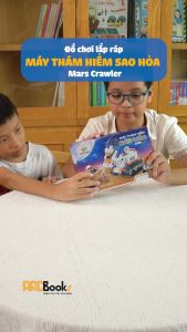 Đồ chơi lắp ráp máy thám hiểm sao hỏa - Hộp cao cấp di chuyển linh hoạt xoay 360 độ