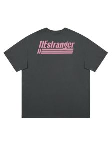 Loose Shoulder Retro Letter Logo INS Sports Short Sleeve T-Shirt for Couples Youth Casual Summer Fashion round Neck Tee