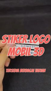 Stiker Logo Mobil Logam 3D & Penghias Interior Eksterior