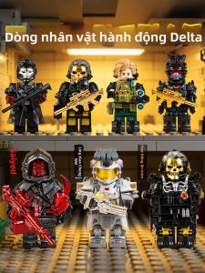 JIEBITU | Bộ Xây Dựng Hình Sói Đỏ