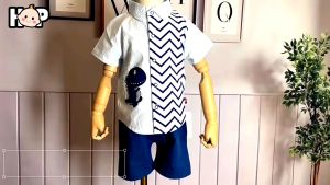 Baby Boy Clothes Set Dinosaur Cute Cartoon Kids T-shirt+Shorts Casual Wear Suit Baju Budak Lelaki T-Shirt+Seluar Pendek