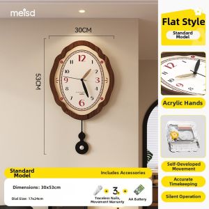 MEISD | Vintage Style Wall Clock Decor For Living Room Entrance