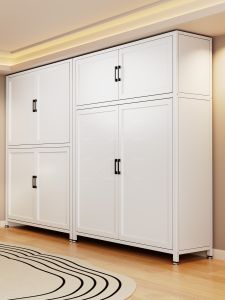 DIBIOU | Large Capacity Dustproof Metal Wardrobe