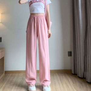 IELGY wide leg pants womens straight loose high waist slimming pants