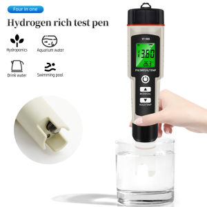 4 in 1 PH ORP H2 Temperature Hydrogen-rich Meter Portable Pen Water Quality Purity Detector