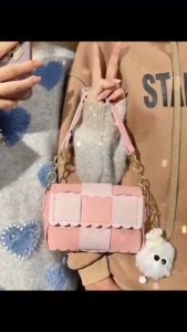 [Có Video Hướng Dẫn] Túi Handmade Hình Bánh Quy Da Pu Túi Tự Đan Đeo Chéo Hoặc Đeo Tay Làm Quà Tặng Đầy Ý Nghĩa - EB05