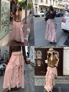 Irregular High-waisted Skirt Summer