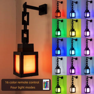 16 Colors Luminous Lantern Lamp Rechargeable Game Pixel Light Surrounding Bedroom Atmosphere Light Decor With Remote Control