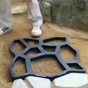 ALTA Industries บล็อคทางเดิน บล็อกปูพื้น กระบวนการดำเนินการ 43x43x4cm สีดำ คอนกรีตพิมพ์ลาย ลายหิน, หน้าจอ 65x65mm สำหรับงานสวน DIY พิมพ์ซีเมนต์หินปูพื้นทางเดินคอนกรีต เครื่องมือทำสวน โปรโมชั่นสำหรับการพิมพ์โดย ALTA ผู้ผลิตจากไทย