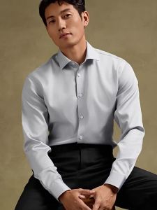 Cotton Double Twisted Non-iron Business Dress Shirt