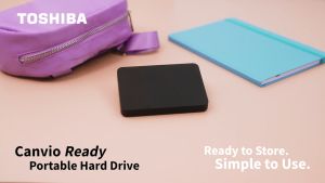 Toshiba Canvio Ready Portable External Hard Drive - Black (1TB/2TB/4TB)