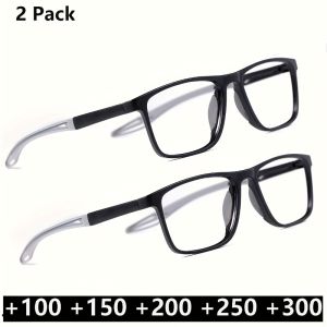2PCS Ultra Light TR Sports Reading Glasses Suitable for Both Men and Womens Non Slip Computer Use
