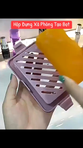 Hộp đựng xà phòng có lưới tạo bọt siêu mịn – Thoát nước nhanh giữ khô ráo tiết kiệm xà phòng