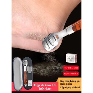 Dụng cụ mài gót chân tẩy da chết kèm 10 lưỡi dao