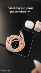 BELLSTAR Type C to Lightning Cable 27W PD Fast Charging Wire Wayar Cas Pantas 1M 2M Pink iPhone 14 13 12 11 SG Stock