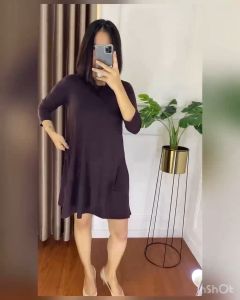 Baju rayon spandek baju kaos wanita premium dress kaos rayon pendek premium