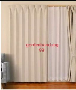 gorden jendela minimalis korden balkout inpor motip serat Sapron
