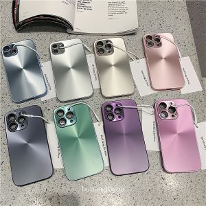 Matte Original Machine Feeling Laser Aurora CD Pattern Suitable for iPhone 16 Apple 15Plus New Model 13proMax Frosted 14 Phone Case