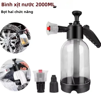 Bình Xịt Bọt Cầm Tay 2L Bình Tưới Cây Bình Khử Trùng Bằng Áp Suất Khí Dụng Cụ Vệ Sinh Xe Hơi Chất Liệu Nhựa