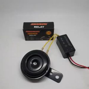 Paket Klakson Standar Bebek Matic 12 Volt Horn Plus Relay Klakson Putus Putus 12 Volt