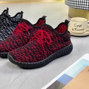 ali92024 ใหม่ฤดูใบไม้ผลิและฤดูใบไม้ร่วงรองเท้ามะพร้าวรองเท้ากีฬาทอแบบบินระบายอากาศเบาสบายสบายรองเท้าวิ่งแมตช์ชุดง่ายรองเท้าเดี่ยว