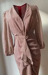 Special Occasion Dress with Ruffle Puff Sleeve: Elegant Church Wear & Formal Events Dress