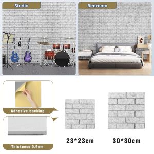 30x30cm Square Acoustic Foam Panel - Soundproof Wall Tiles for Home & Office | Noise Reduction & Wall Protection | DIY Easy Install 9mm Thick