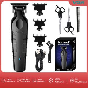KEMEI Trimmer Professional Cordless Hair Clipper for Men Electric Beard Trimmers Barber Hair Cuttings Kit Zero Gapped T Blade Outliner Trimmers for Men KM-2299