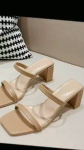 Dép nữ quai ngang gót thô 6cm sành điệu ND266