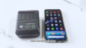 free 10 rolls Portable Thermal Printer Receipt Printer Bluetooth ios Andoird 58mm Mini Thermal Printer Retail Stores Restaurants Factories Logistics 迷你手持打印机