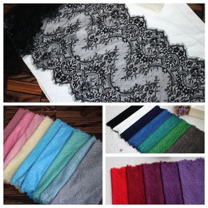 Handmade DIY Lace Eyelash Trim Bridal Gown Skirt Headscarf Fabric Extension Material Clothing Patchwork Longging Accessories
