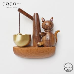 Entertainment Wooden Cat Bell With Door Attachment