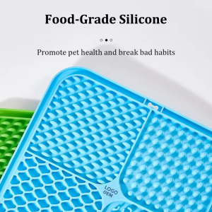 Pet Licking Plate Slow Food Plate Licking Pad Silicone Pet Slow Food Tableware Bowl Suction Cup Dog Licking Pad Slow Food