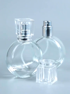 10/30/50ml Round Glass Perfume Bottle Refillable Mini Portable Perfume Sub Bottle for Travel Perfume Dispensing Tool