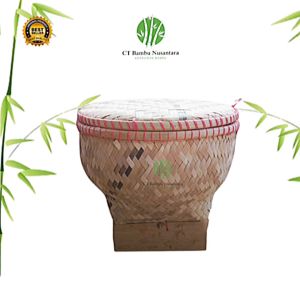 Bakul Nasi Bambu Premium Murah dan berkualitas Anyaman Bilik Tradisional - Souvenir Wakul Bambu
