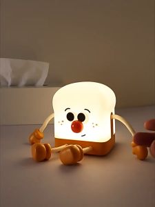 Lampu Kamar Tidur  Braket Ulang Tahun Lucu Kreativitas Pencahayaan Dan Pencahayaan Toast Boy Lampu Malam Pelindung Mata