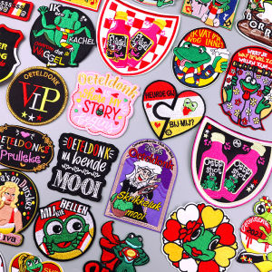 Mảng Vá Thêu Biểu Tượng Oeteldonk Biểu Tượng Ếch Lễ Hội 2024 Huy Hiệu Dán Ủi Lên Quần Áo Thân Thiện Với Môi Trường Làm Thủ Công Bằng Polyester