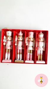 Pinky Bee Dekorasi Natal Gantungan Pohon Nutcracker Set 12.5cm 70483300