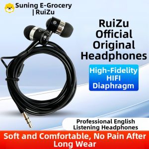 RuiZu C2 High Fidelity Wired English Listening Learning Machine Earphone 3.5mm In-Ear Type 310 Repeat Reader Learning Companion