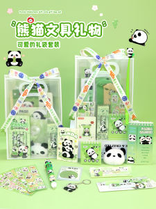 Panda Themed Back-to-School Gift Bag for Children Cute And Creative Stationery Gifts for Boys And Girls Turning Ten