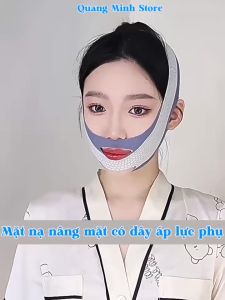 [N2F]Mặt nạ đeo nâng cơ mặt nọng cằm định hình mặt vline nam nữ (kèm dây áp lực rời)